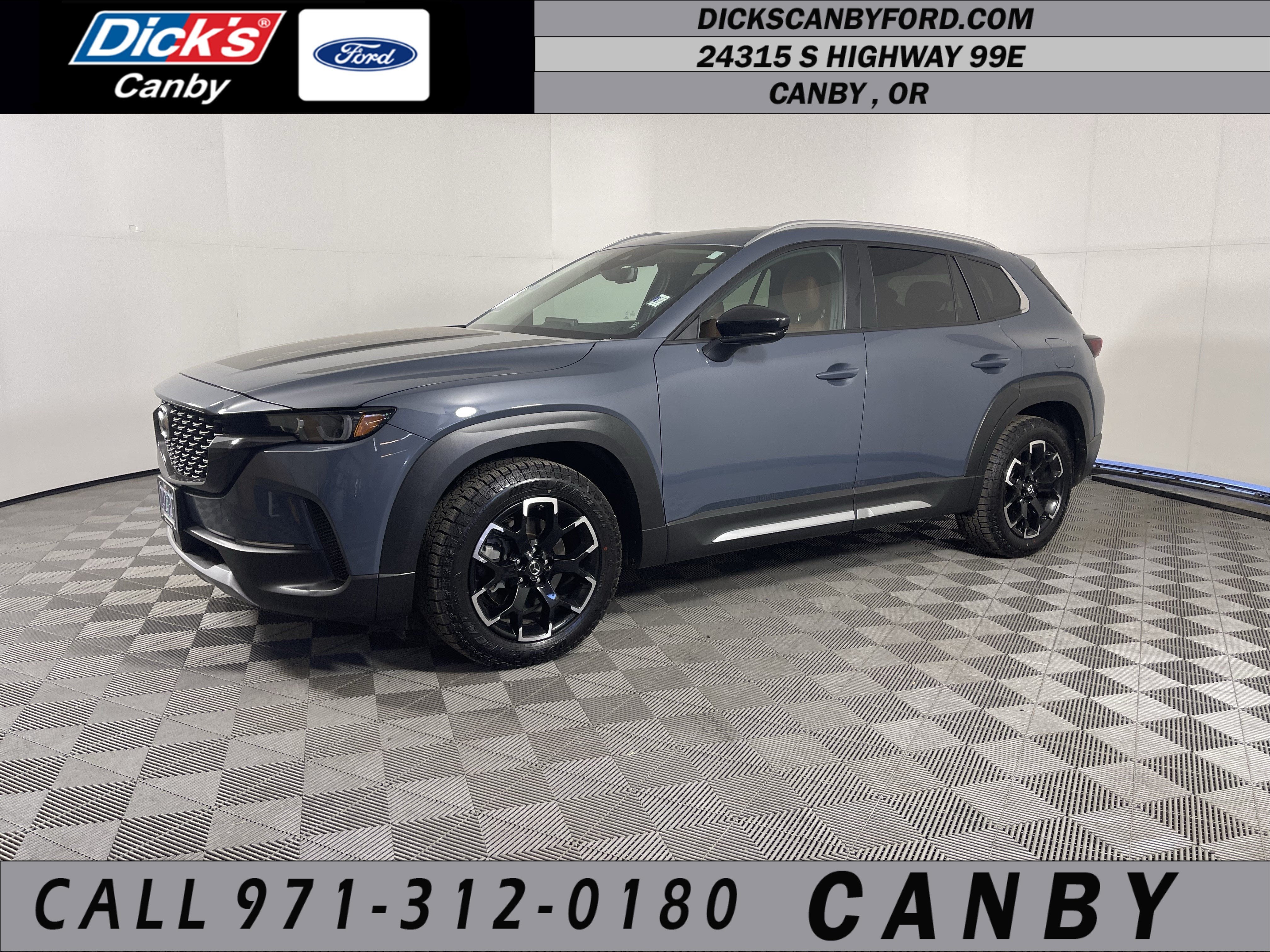 2023 Mazda Mazda CX-50 2.5 Turbo Meridian Edition in Polymetal Gray Metallic — front three-quarter view