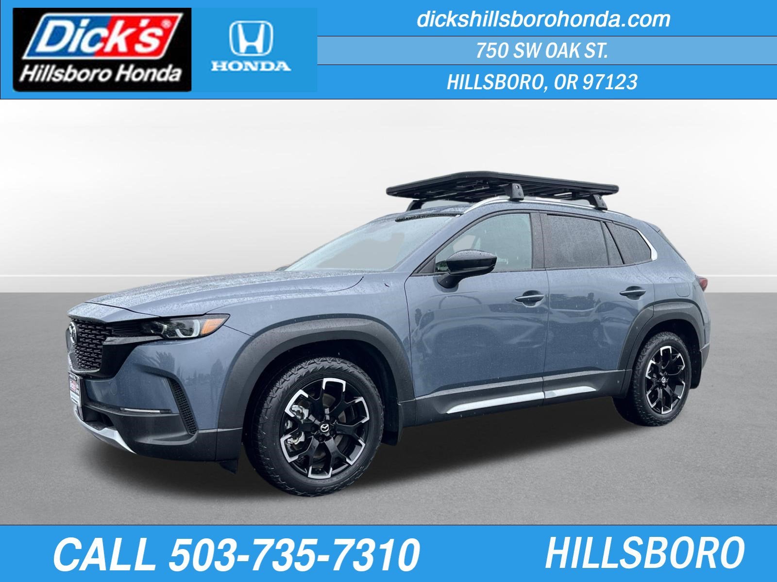 2023 Mazda Mazda CX-50 2.5 Turbo Meridian Edition in Polymetal Gray Metallic — front three-quarter view